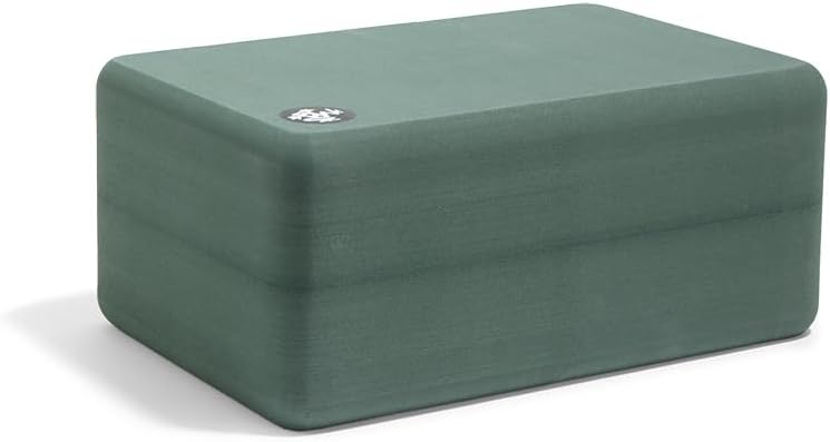 Manduka Foam Yoga Block - Recycled EVA Foam Block with Ergonomic Support, Yoga Equipment, Home Gym Accessory, & Pilates Tool, Lightweight for Travel, High Density, Comfortable Edges