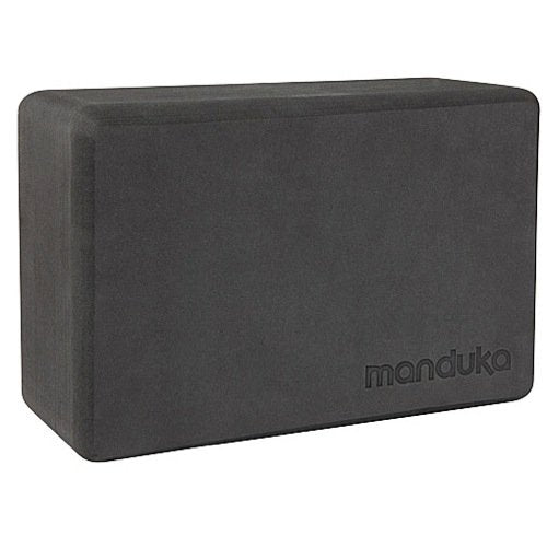 Manduka Foam Yoga Block - Recycled EVA Foam Block with Ergonomic Support, Yoga Equipment, Home Gym Accessory, & Pilates Tool, Lightweight for Travel, High Density, Comfortable Edges