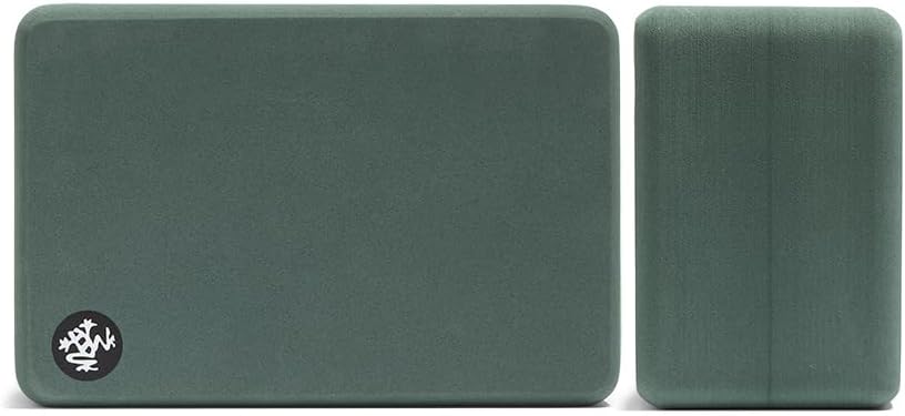 Manduka Foam Yoga Block - Recycled EVA Foam Block with Ergonomic Support, Yoga Equipment, Home Gym Accessory, & Pilates Tool, Lightweight for Travel, High Density, Comfortable Edges