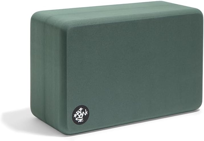 Manduka Foam Yoga Block - Recycled EVA Foam Block with Ergonomic Support, Yoga Equipment, Home Gym Accessory, & Pilates Tool, Lightweight for Travel, High Density, Comfortable Edges