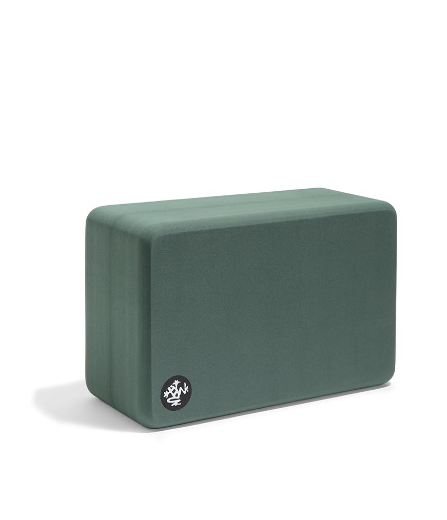 Manduka Foam Yoga Block - Recycled EVA Foam Block with Ergonomic Support, Yoga Equipment, Home Gym Accessory, & Pilates Tool, Lightweight for Travel, High Density, Comfortable Edges