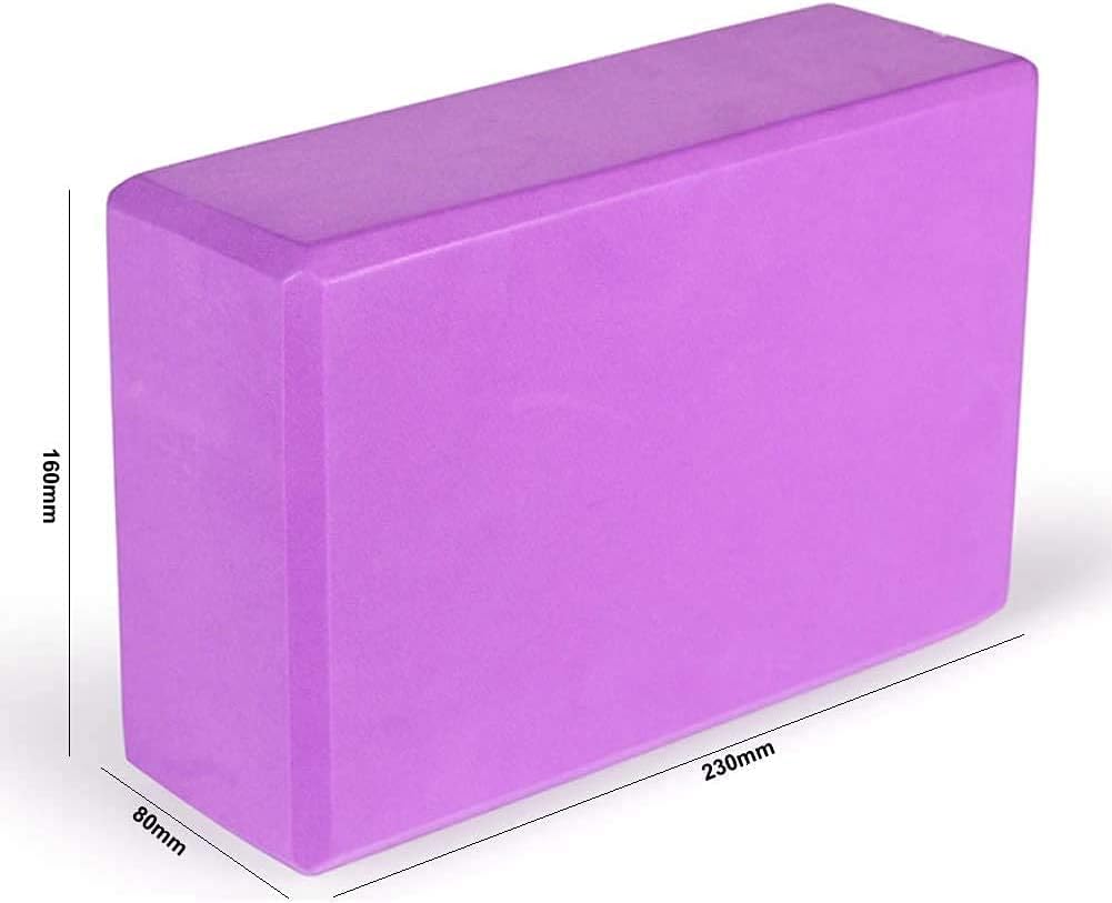 Yoga Blocks 9x6x3, 2 Pack High Density Yoga Brick Foam Blocks to Improve Strength, Flexibility and Balance, Light Weight and Non-Slip Surface, Pilates and Meditation (Gemstone Blue)