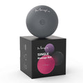 3" Single Massage Ball, 5 Speeds Vibrating Massage Ball Roller for Trigger Point Therapy, Deep Tissue Massager for Back, Neck, Foot, Myofascial Release, Pain Relief, Muscle Recovery (Gray)
