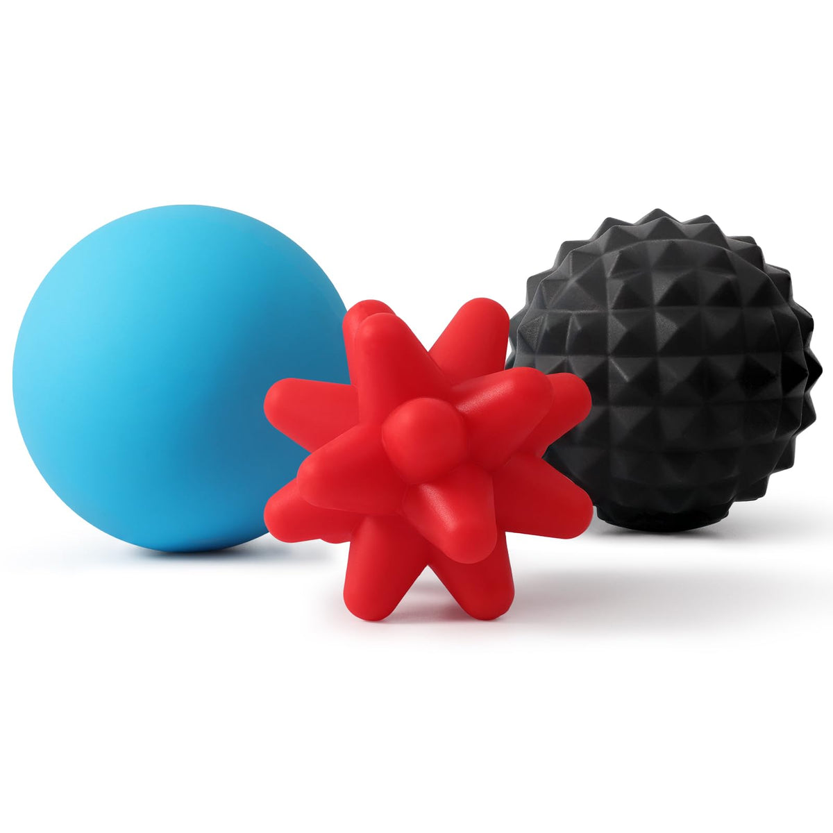 HODEMI Massage Ball Set, 3 Pack Lacrosse Ball, Textured Massage Ball & Trigger Point Ball for Deep Tissue Muscle Massage and Myofascial Release for Back, Neck, Shoulder, Leg and Foot with Mesh Bag