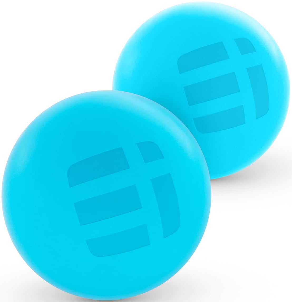 Massage Lacrosse Balls for Deep Tissue Relief - Trigger Point Therapy Ball Set for Plantar Fasciitis, Myofascial Release for Back, Shoulder, Foot - Massage Ball Roller - 2 Pack (Blue/Orange)