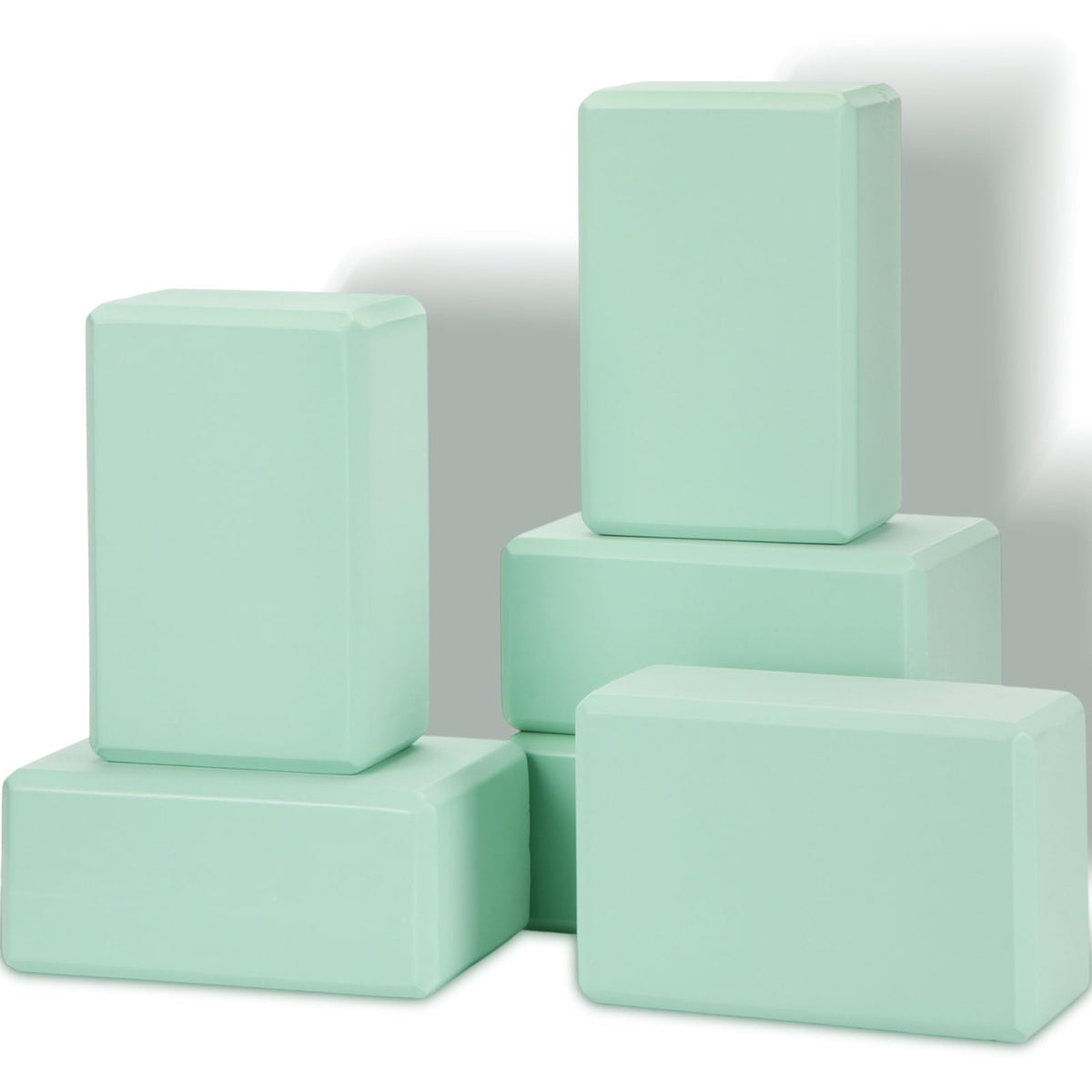 Wettarn 6 Pack EVA Yoga Blocks Bulk, Non Slip Pilates Brick