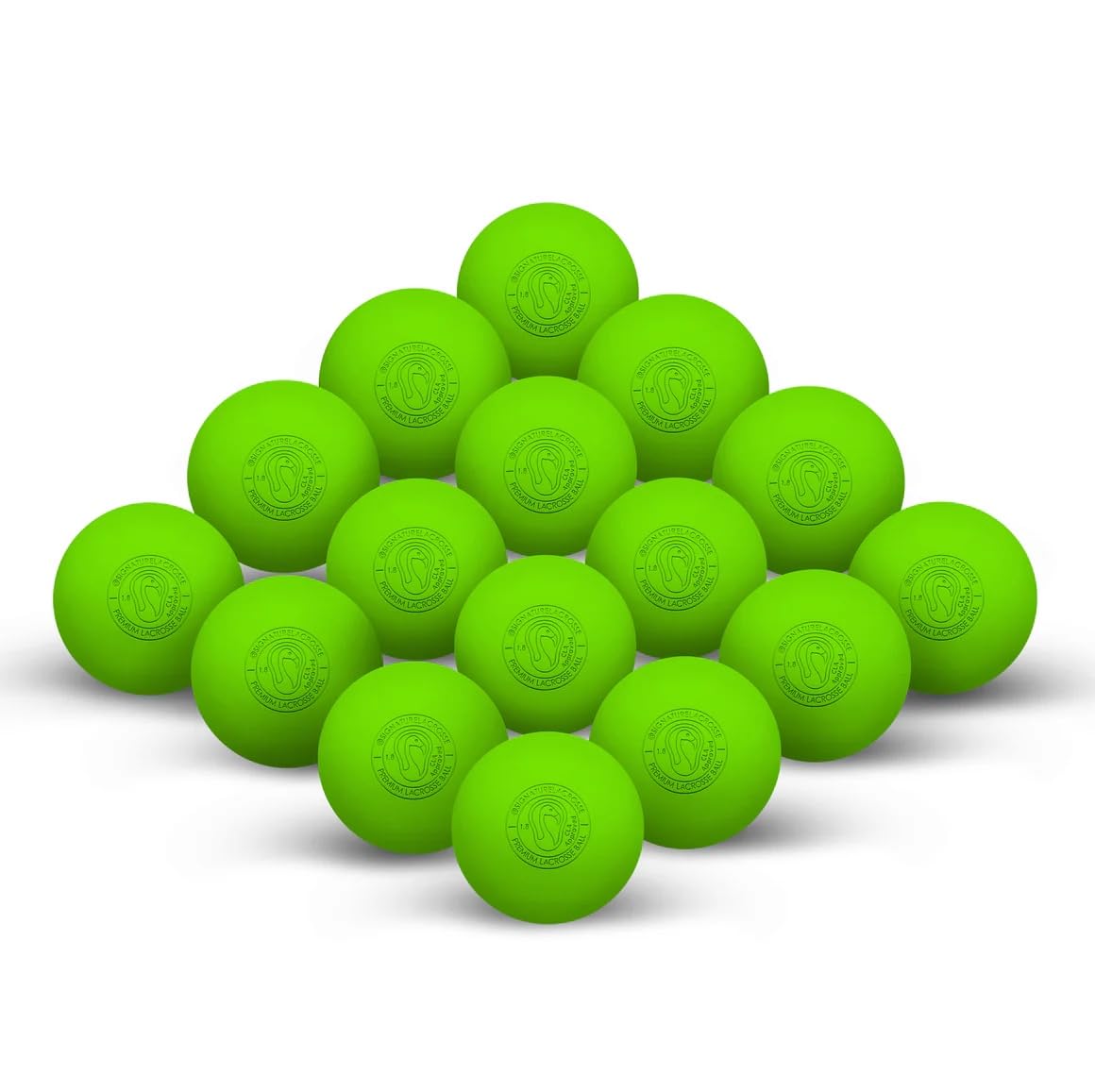 Signature Lacrosse Ball Set - Packs of 2, 4, 8, 12, and 100 - No Chemical Smell Massage Balls, Myofascial Release Tools, Back Roller, Muscle Knot Remover