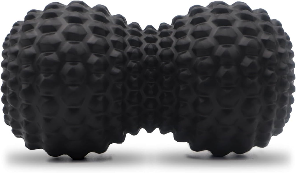 KITWILD Peanut Massage Ball, Double Lacrosse Massage Roller Ball, Black
