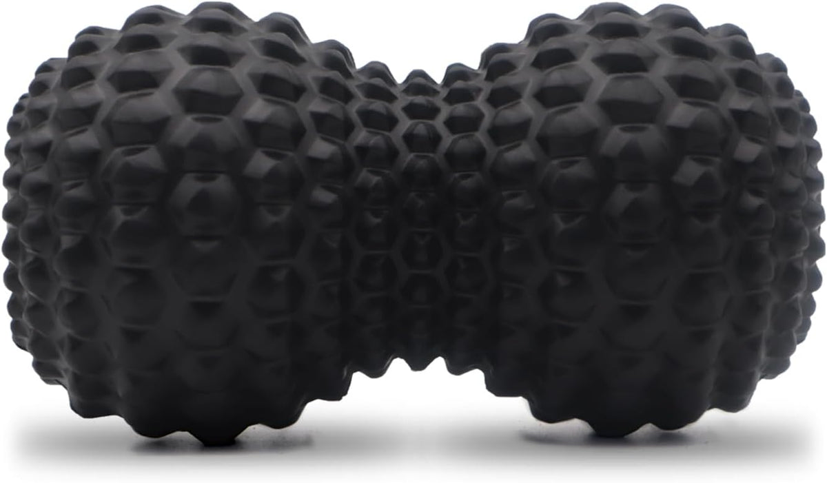 KITWILD Peanut Massage Ball, Double Lacrosse Massage Roller Ball, Black