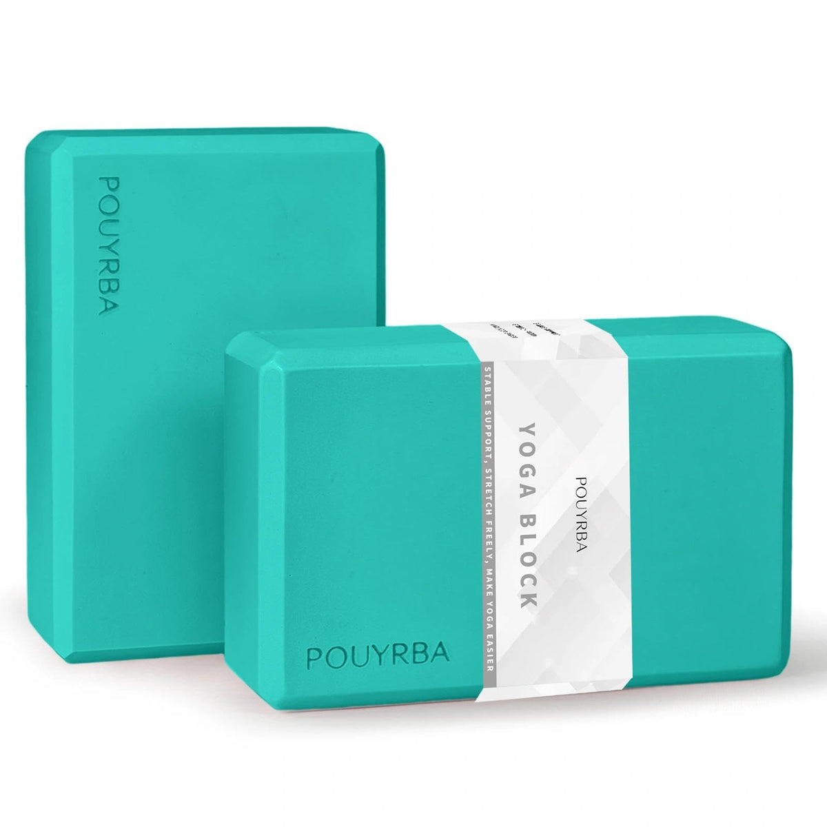 2-Pack Yoga Blocks, High-Density 9"x6"x3" Yoga Brick Foam Blocks, Non-Slip Exercise Blocks for Yoga, Pilates, Stretching and Meditation – Lightweight Yoga Props for Home Gym & Studio