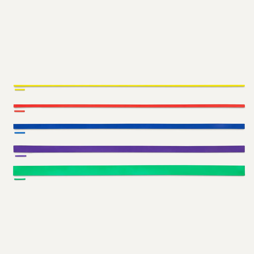 Amazon Basics Exercise Resistance Bands for Working Out, Set of 5, Multiple Resistance Levels