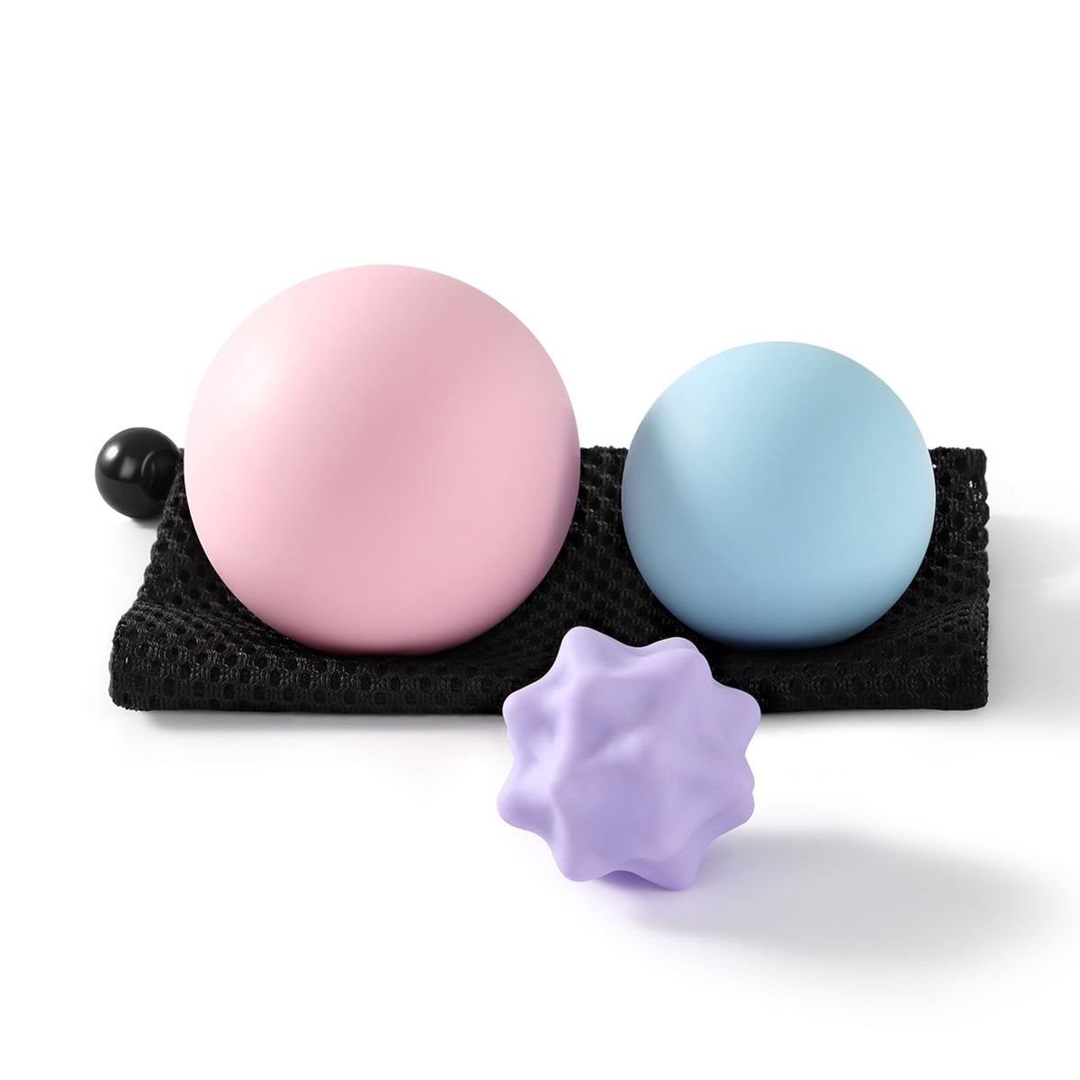 Silicone Lacrosse Balls for Yoga and Myofascial Release - Deep Tissue Massage,Trigger Point Therapy and Foot Plantar Fasciitis,Muscle Knots,Relieving Muscle Pain,Muscle Soreness Balls