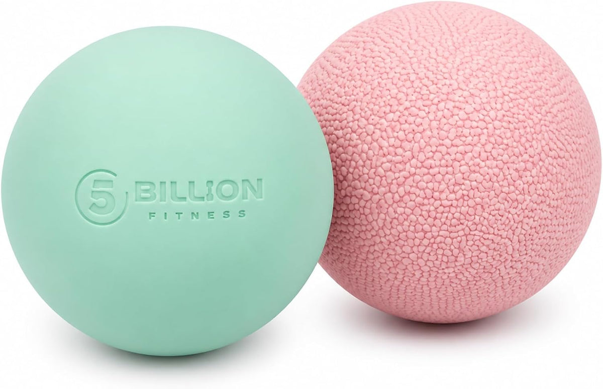 5BILLION FITNESS 2 Pack Massage Lacrosse Ball Set Deep Tissue Massage Balls