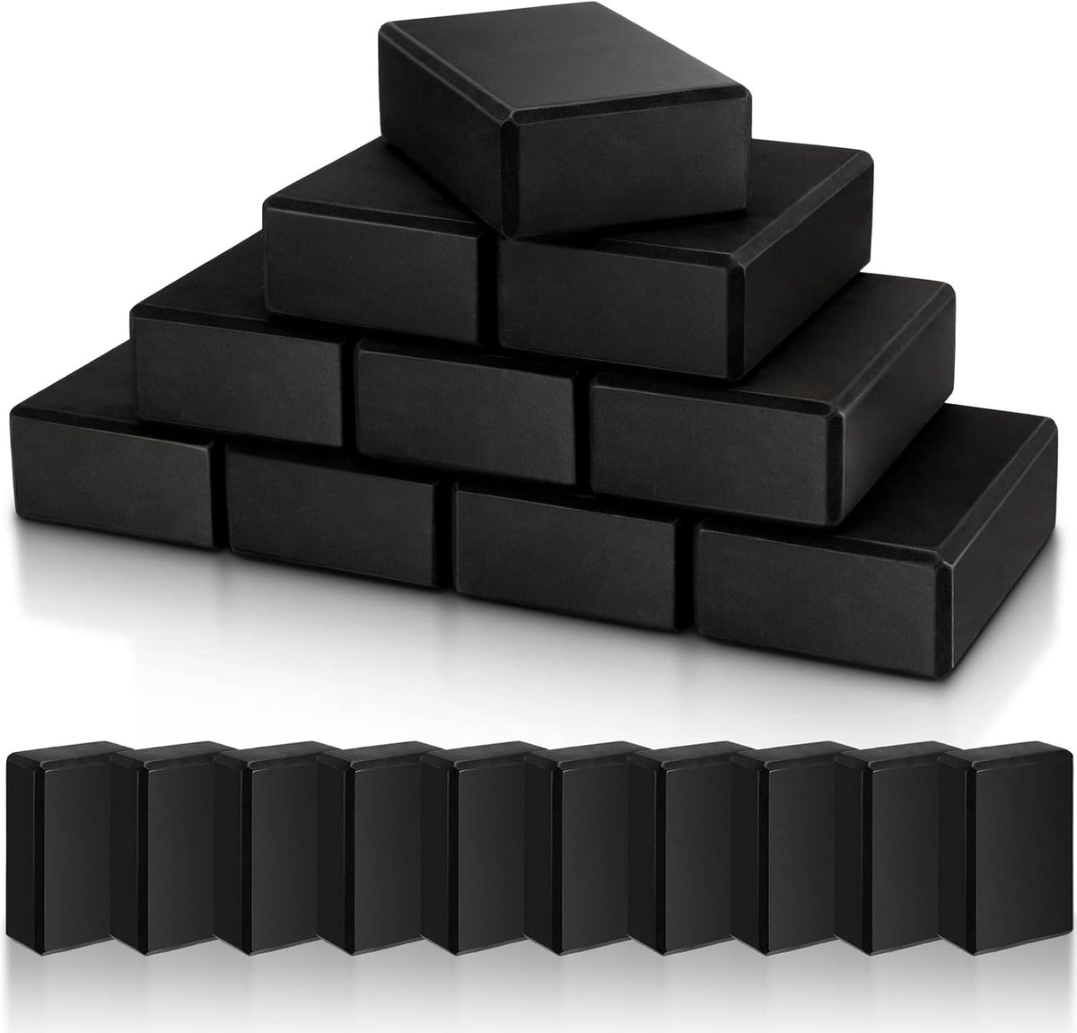 10 Pcs Yoga Blocks Bulk Foam Eva Non Slip Lightweight Bricks Yoga