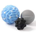 HODEMI Massage Ball Set, 3 Pack Lacrosse Ball, Textured Massage Ball & Trigger Point Ball for Deep Tissue Muscle Massage and Myofascial Release for Back, Neck, Shoulder, Leg and Foot with Mesh Bag
