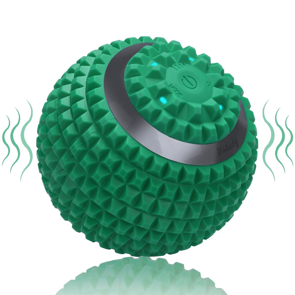 Vibrating Massage Ball 4-Speed High-Intensity Fitness Yoga Massage Roller, Relieving Muscle Tension Pain & Pressure Massaging Balls (Black)