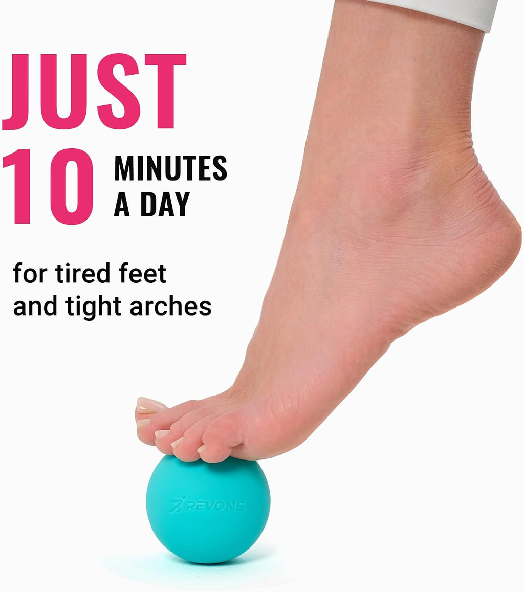 3 in 1 Massage Ball Set – 2.5", 1.9" & 1.2" Firm Silicone Balls for Myofascial Release, Trigger Point Therapy, Back & Foot Pain Relief, Face Fitness, Yoga, Deep Tissue Recovery (Turquoise)