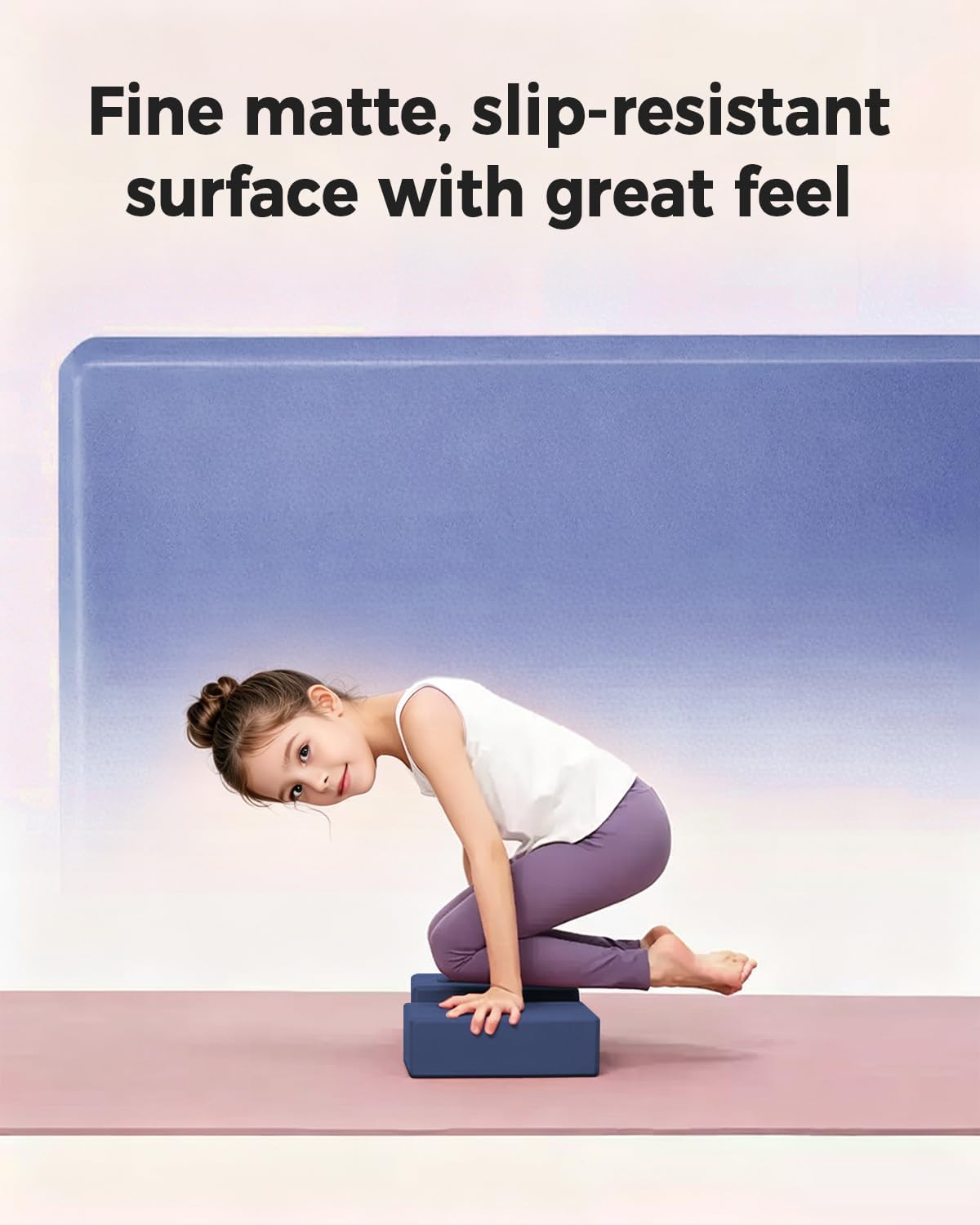 KEEP Yoga Block, High-Density EVA Foam 2 Pack Yoga Block with Non-Slip Textured Surface, Supportive, Lightweight - Ideal for Yoga