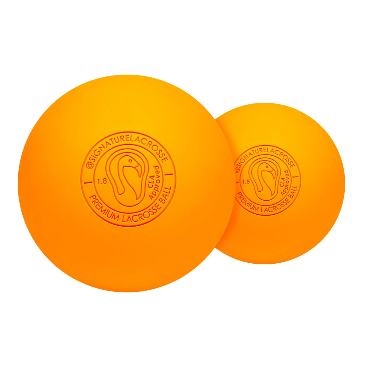 Signature Lacrosse Ball Set - Packs of 2, 4, 8, 12, and 100 - No Chemical Smell Massage Balls, Myofascial Release Tools, Back Roller, Muscle Knot Remover