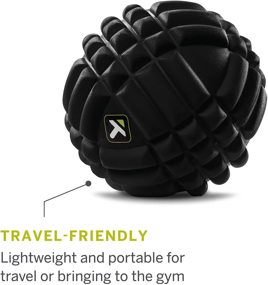 TRIGGERPOINT Performance Grid X Massage Ball for Deep Tissue Massage and Exercise Recovery, Black