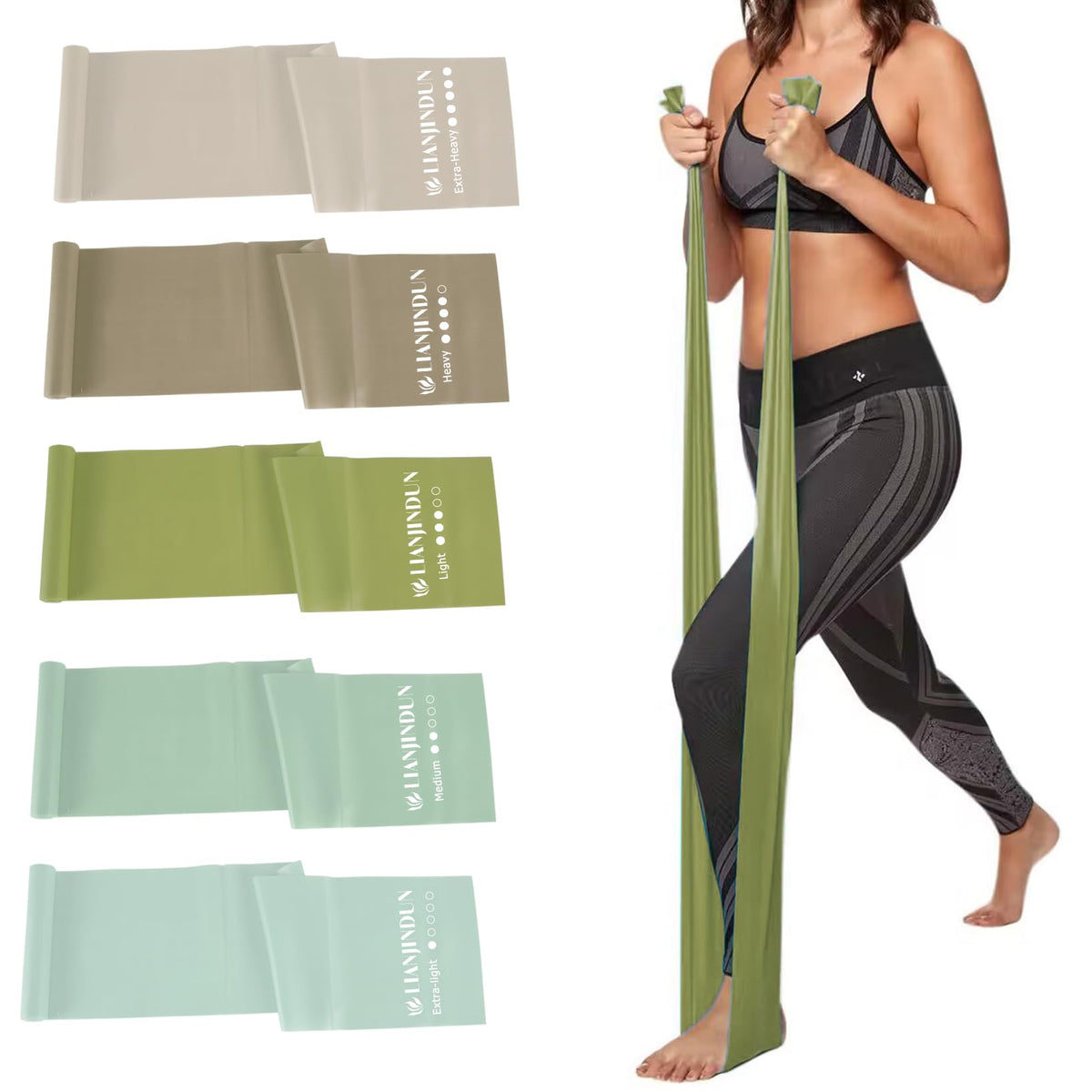 Resistance Bands for Working Out, Physical Therapy, Exercise, Pilates, Yoga