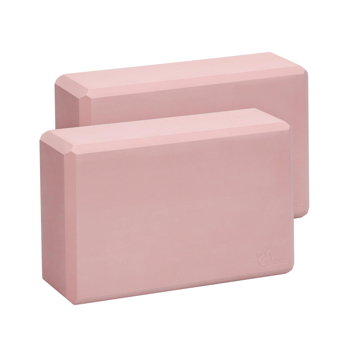 EXERZ Yoga Blocks 2 pack, Gym Blocks, Exercise Workout Fitness Bricks, Pilates Stretch Handstand Non-Slip