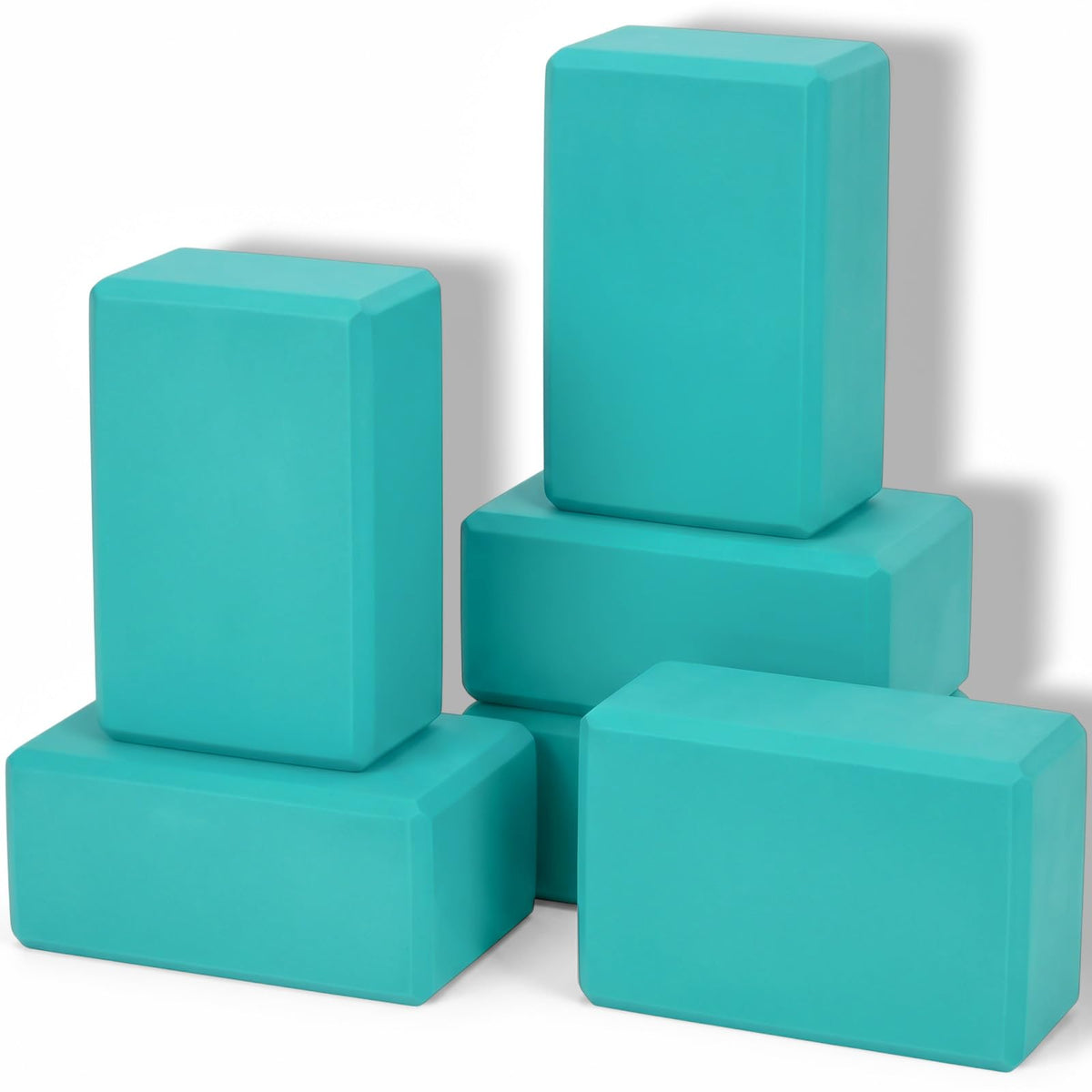 Wettarn 6 Pack EVA Yoga Blocks Bulk, Non Slip Pilates Brick