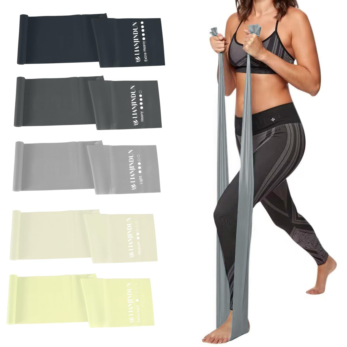 Resistance Bands for Working Out, Physical Therapy, Exercise, Pilates, Yoga