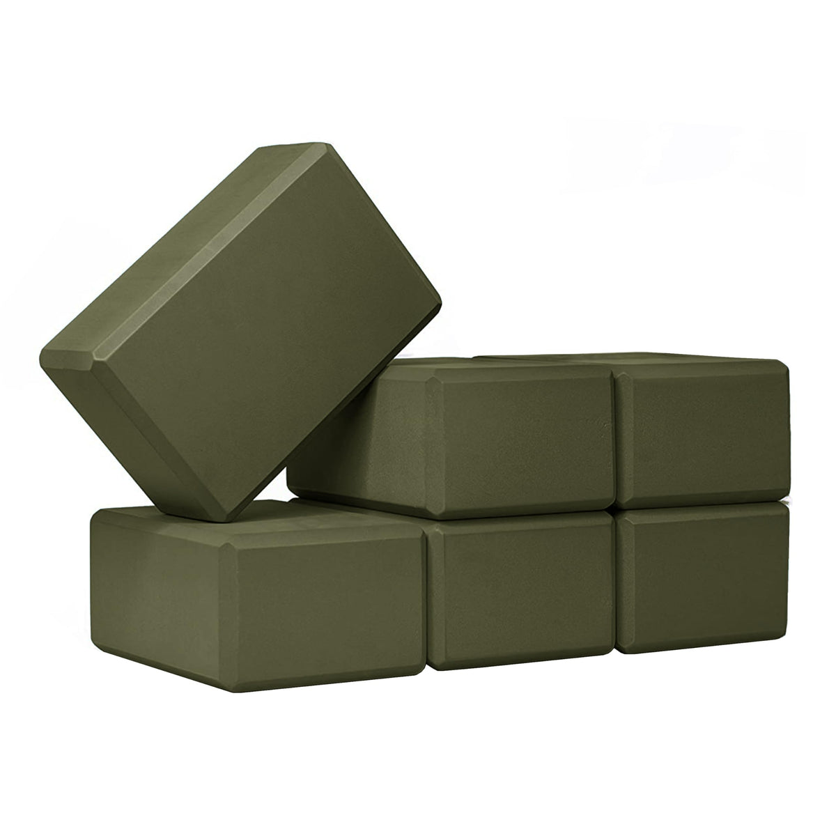 6 Pack 4" Yoga Block, EVA Foam Yoga Brick