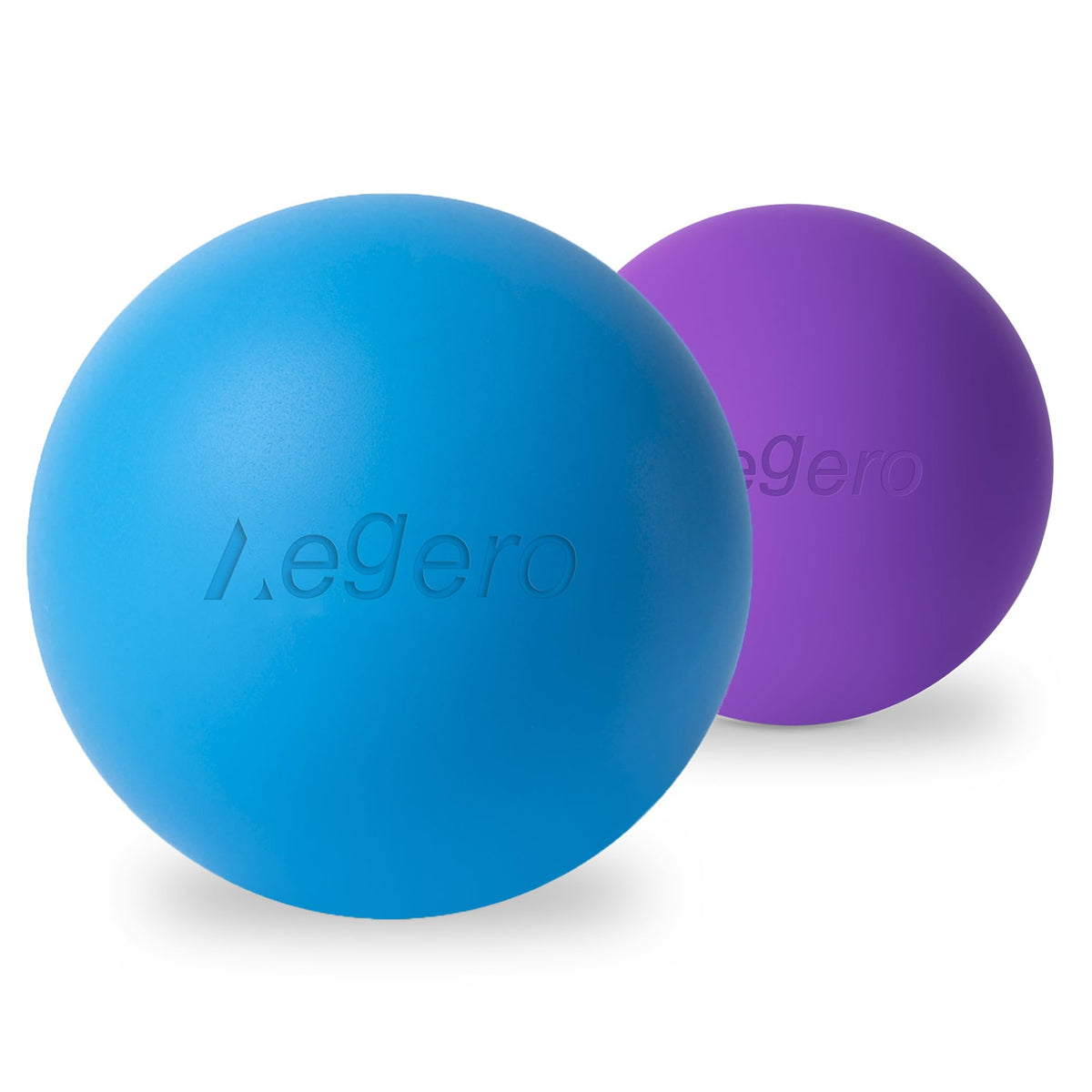 Massage Lacrosse Balls for Myofascial Release,Yoga Deep Tissue Massage,Trigger Point Therapy and Foot Plantar Fasciitis,Muscle Soreness Massager Ball (2Pack,Deep Blue and Purple)