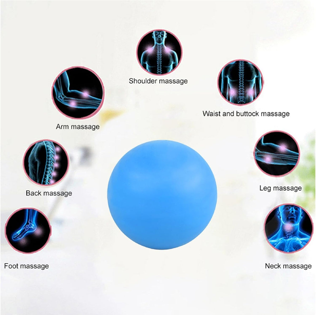 WOVTE Massage Lacrosse Ball Therapy for Sore Muscles Myofascial Release