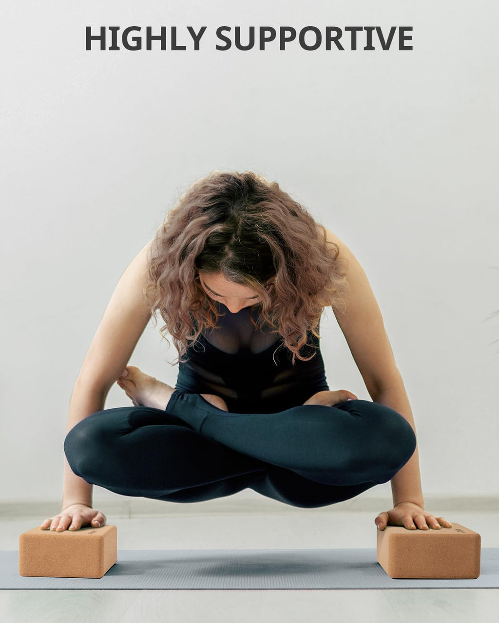 Cork Yoga Blocks 2 Pack,Support for Yoga, Pilates, Stretching