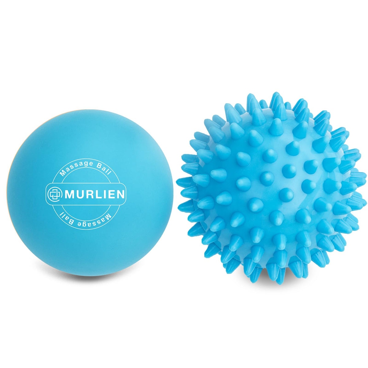 Massage Ball Set, Spiky Ball & Lacrosse Ball for Body Massage, Muscle Relief, Deep Tissue, Myofascial Release, Massager for Neck, Shoulder, Back, Foot or Muscle Tension (Blue)