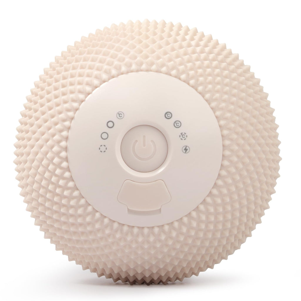 Vibrating Massage Ball with Heat, 7 Modes, Memory, 3.6 in, Black