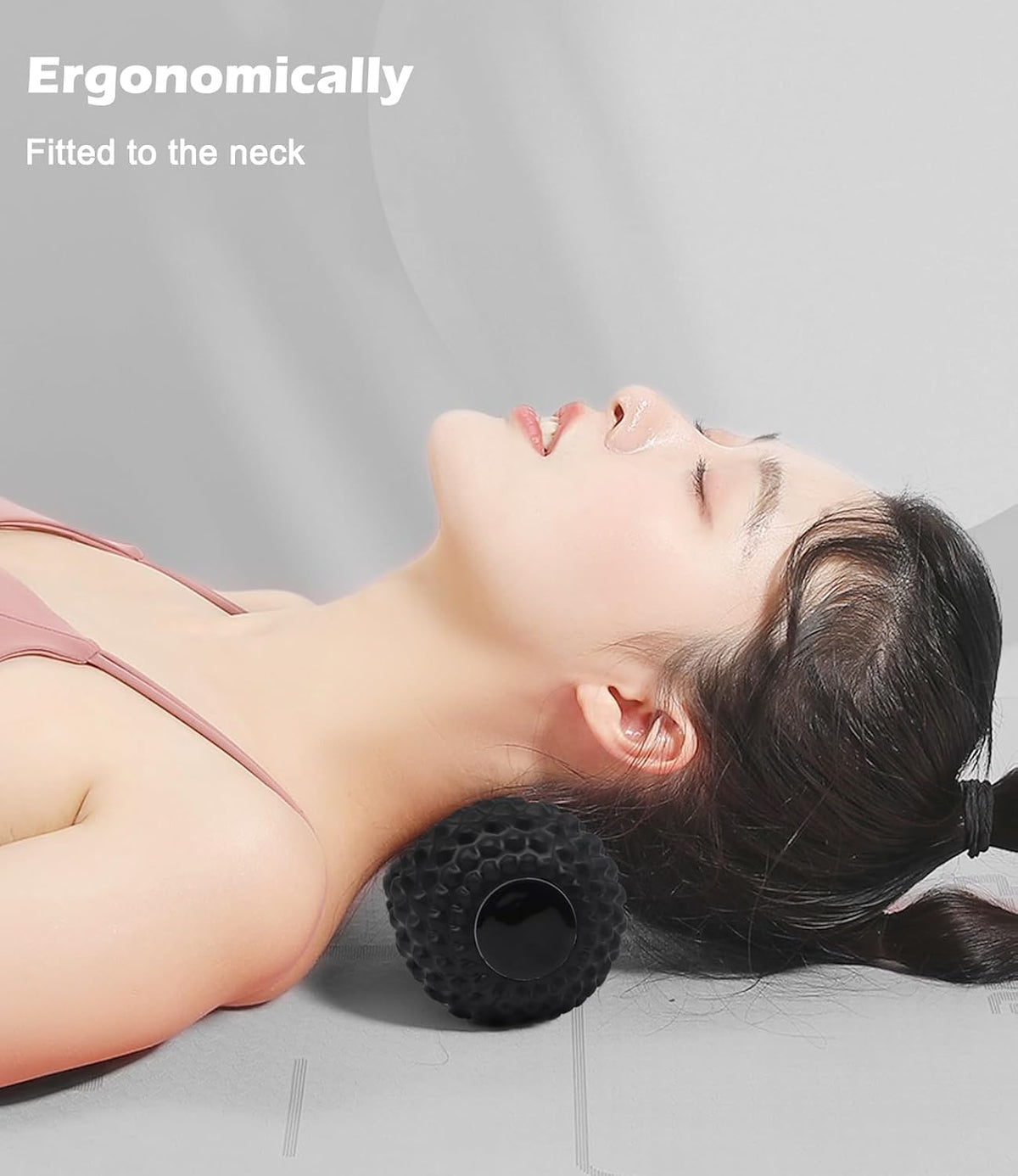 KITWILD Peanut Massage Ball, Double Lacrosse Massage Roller Ball, Black