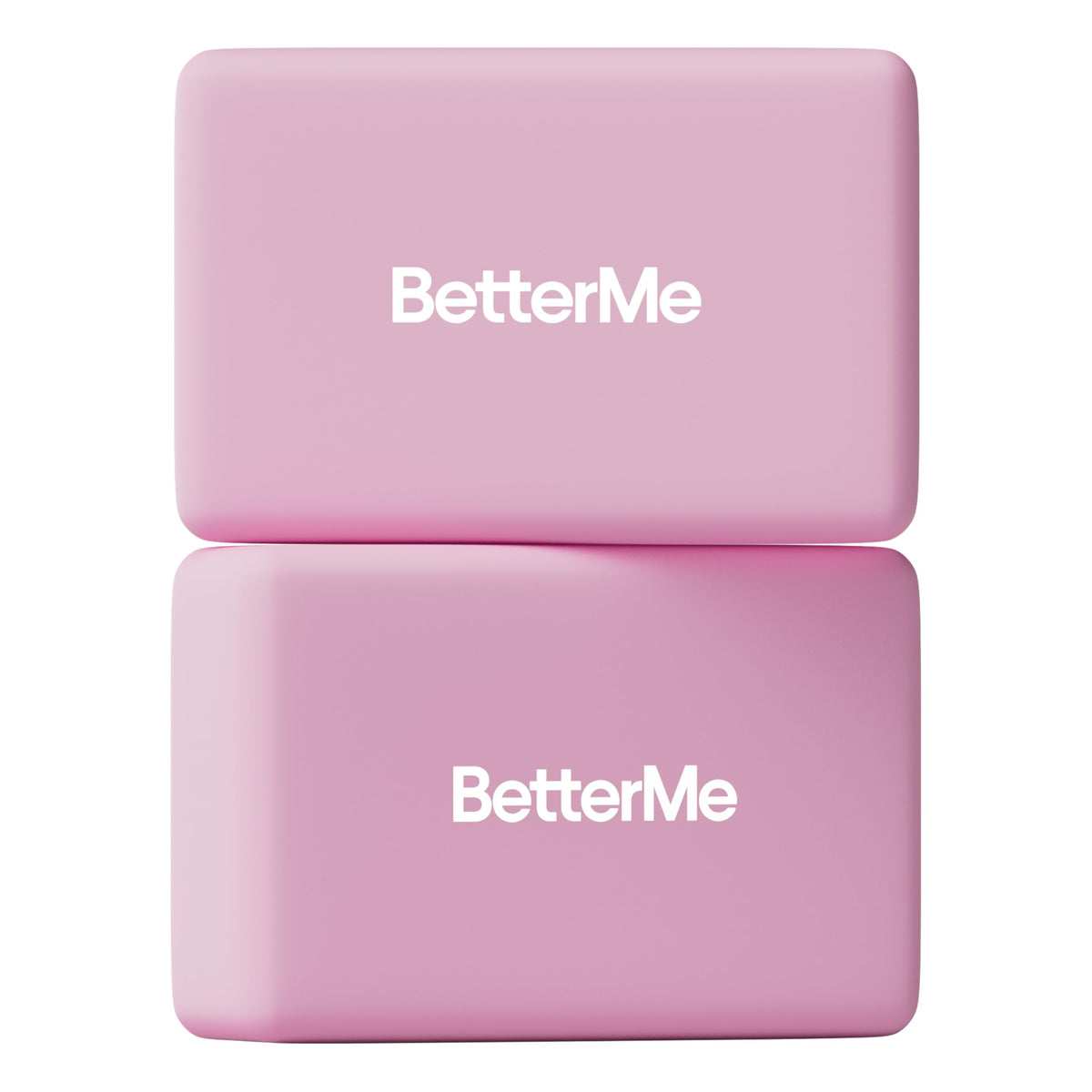 BetterMe Yoga Blocks Set of 2 – High Density Foam Yoga Blocks for Stretching, Pilates & Workouts – Lightweight Non-Slip Exercise Blocks for Flexibility & Balance