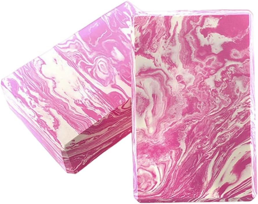 Yoga Blocks 2 Pack,9"x6"x3" High Density EVA Foam Bricks,Non Slip Lightweight Yoga Support Blocks for Pilates Stretching Meditation Balance Flexibility Training