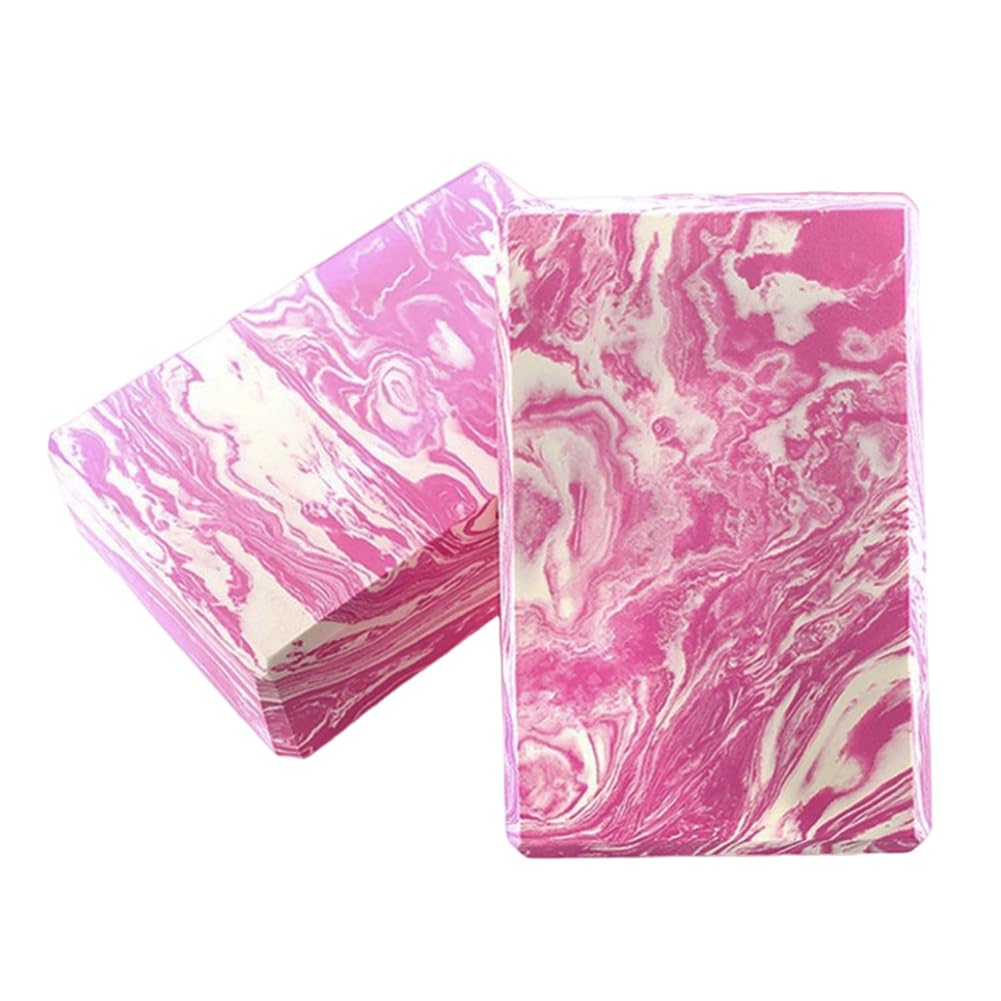 Yoga Blocks 2 Pack,9"x6"x3" High Density EVA Foam Bricks,Non Slip Lightweight Yoga Support Blocks for Pilates Stretching Meditation Balance Flexibility Training