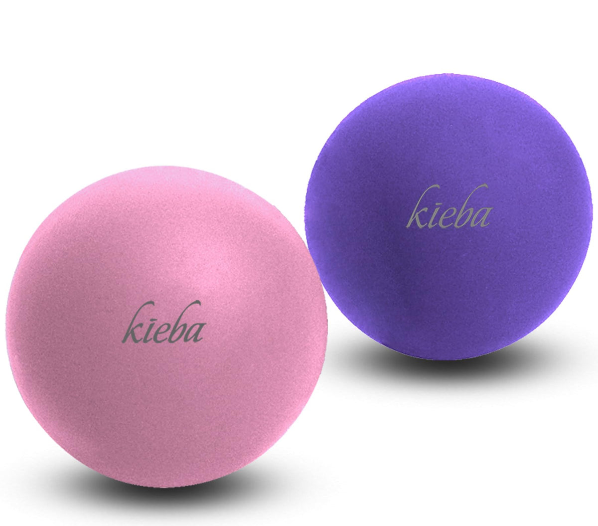 Kieba Massage Lacrosse Balls for Myofascial Release, Trigger Point Therapy, Muscle Knots, and Yoga Therapy. Set of 2 Firm Balls (2 Orange)