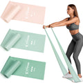 Stretch Bands for Exercise, Resistance Bands for Working Out, Exercise Bands for Physical Therapy, Pilates, Rehab, Stretch, Strength Training and Yoga Starter Set