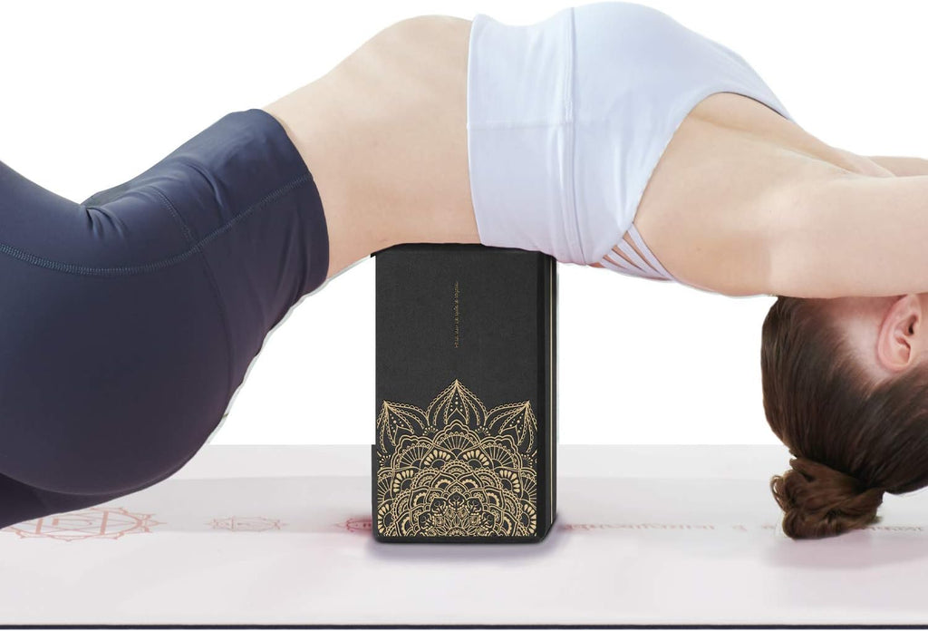 nuveti Non-Slip & High Density Yoga Block set of 2 for Pilates 9"x6"x3"