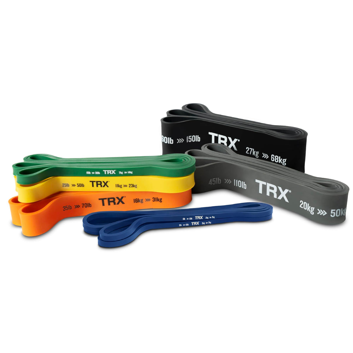 TRX Training Strength Band Set, Full-Body Resistance Bands for Home and Gym Use, Resistance Bands for Working Out