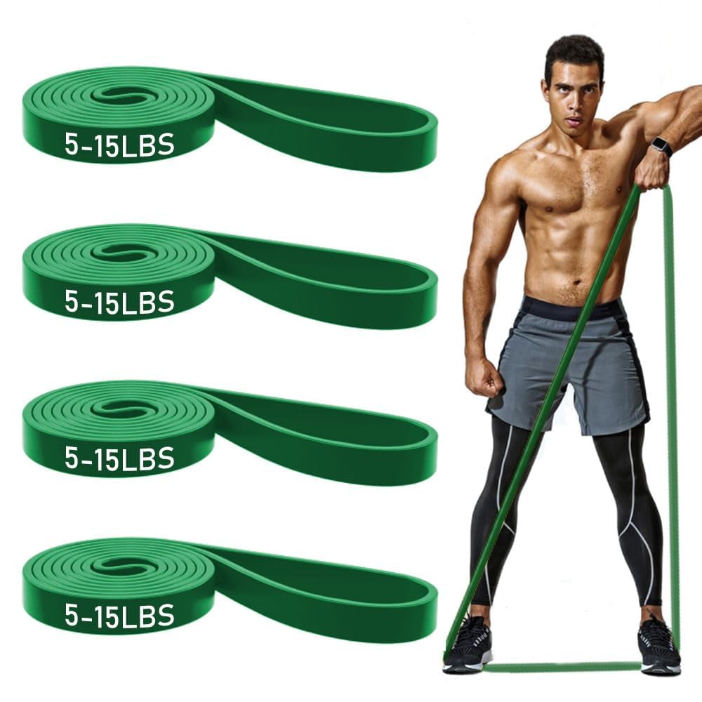 ROSAPOAR Resistance Band Pull up Band Fitness Exercise Bands Natural Latex for Workout Body Stretch Powerlifting Band Fitness Sport Training at Home/The Gym