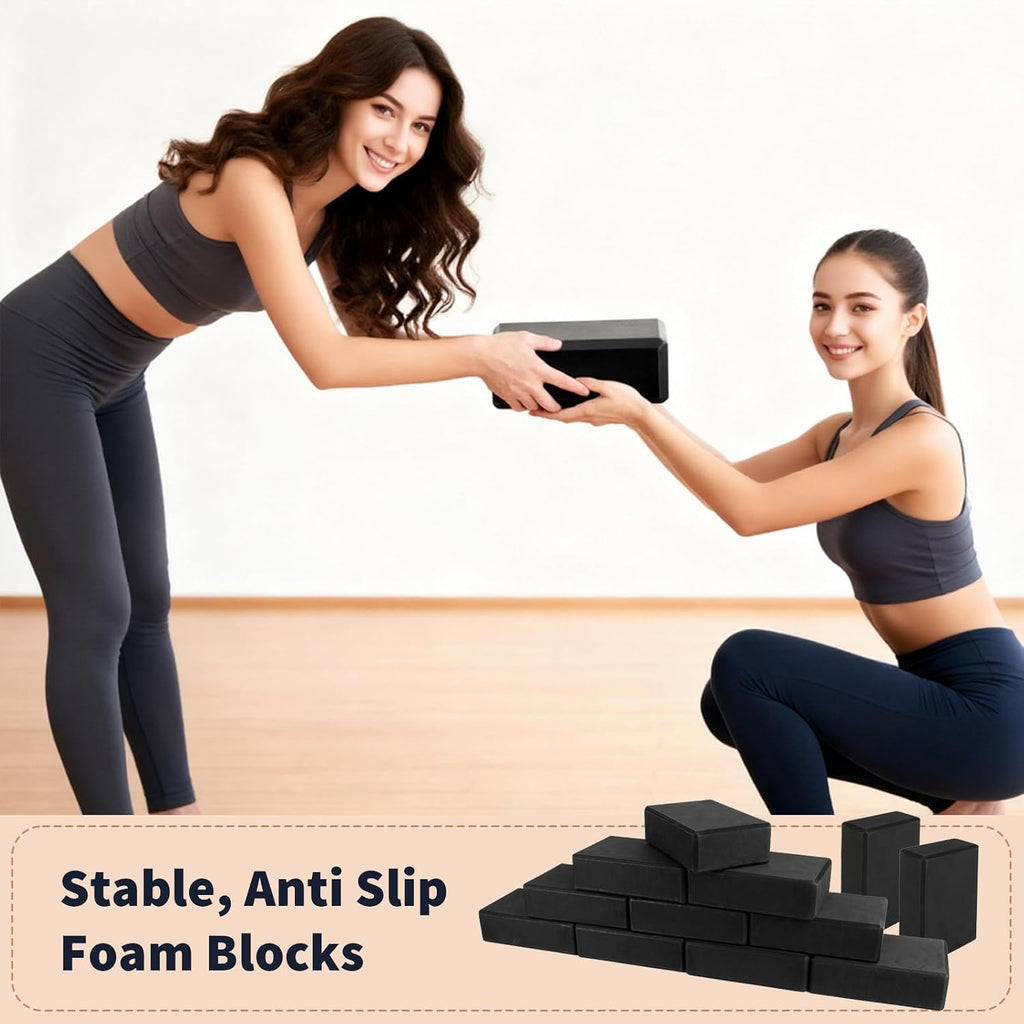 12 Pcs Yoga Blocks Foam Eva Lightweight Non Slip Bricks Bulk