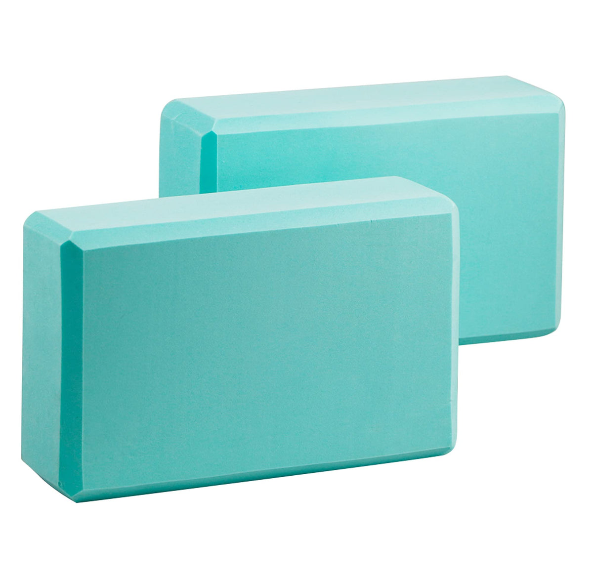 EXERZ Yoga Blocks 2 pack, Gym Blocks, Exercise Workout Fitness Bricks, Pilates Stretch Handstand Non-Slip