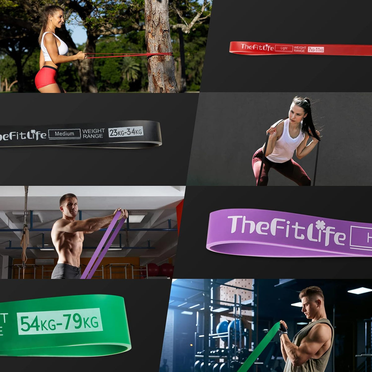 TheFitLife Pull Up Assistance Bands Heavy Duty Resistance Bands for Workout