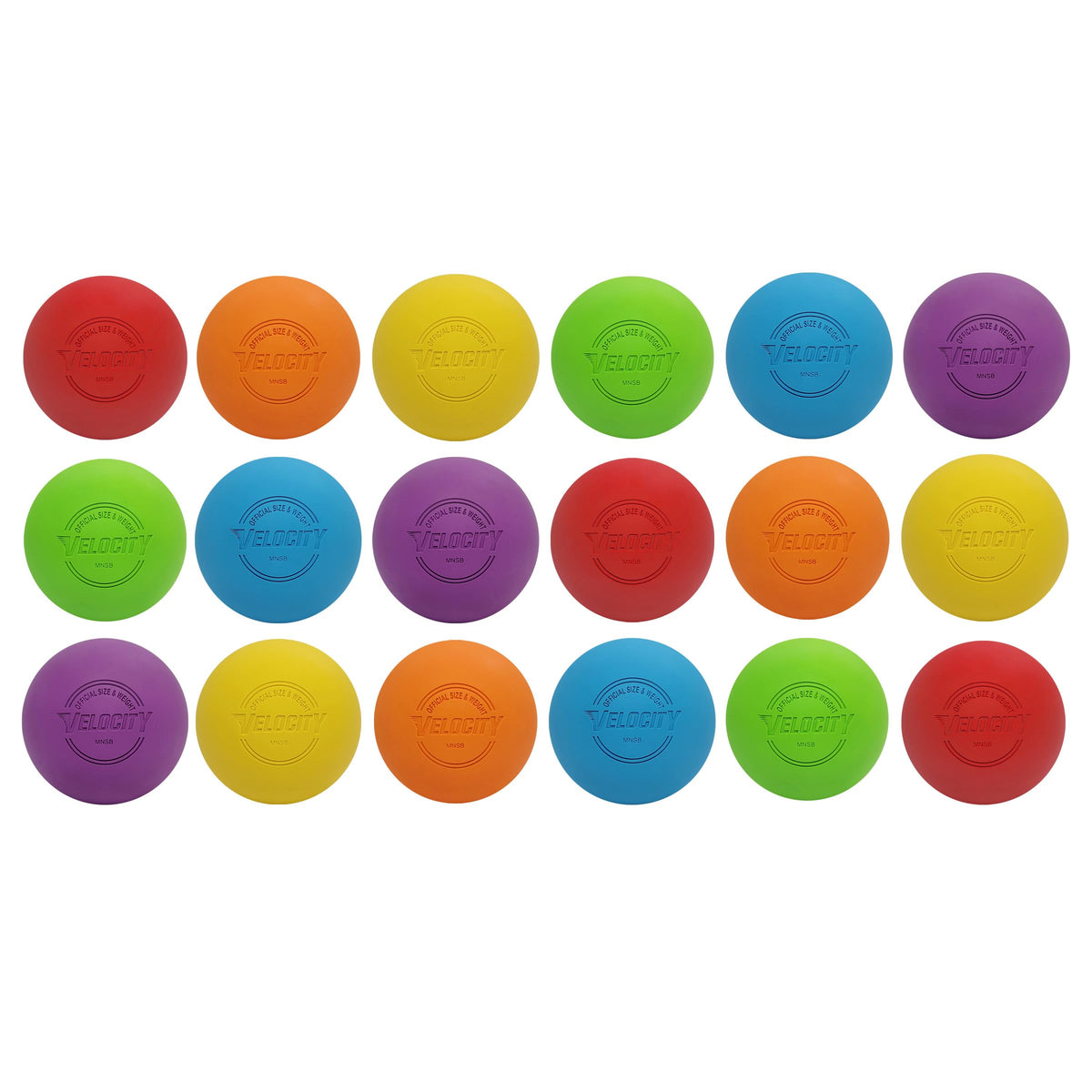 Velocity Lacrosse Balls - 1, 2, 3, 6, 12, 18, 24, 36, 60 and 120 Packs - for Practice, Official NFHS and College Approved Size