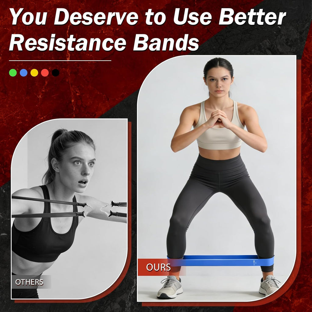 Resistance Bands for Working Out, 5 Levels Exercise Bands Set