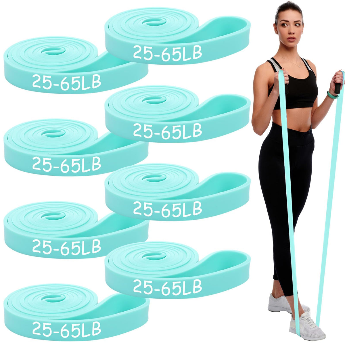 Foilswirl 8 Pcs Resistance Bands for Working Out