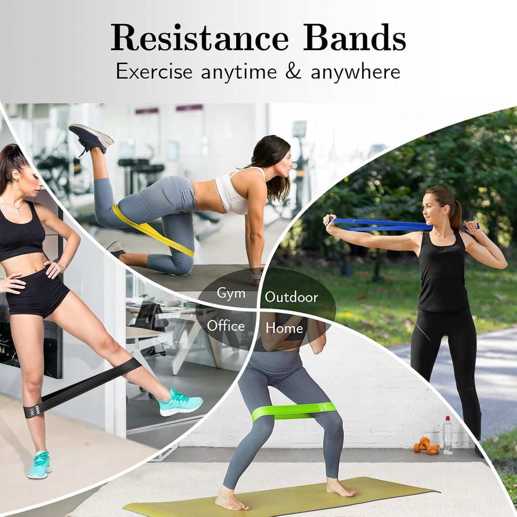 Resistance Bands for Working Out, 5 Levels Elastic Exercise Bands